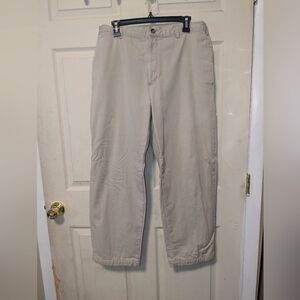 LL Bean flannel lined chinos khakis 36x29
